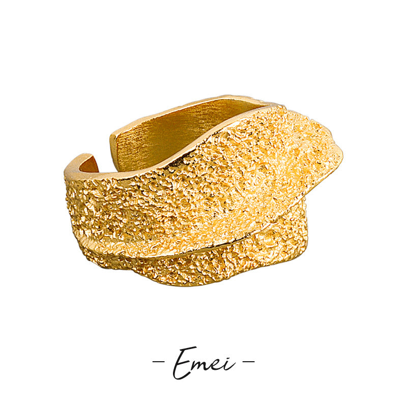 Wide Surface Female Opening Irregular Concave Rings