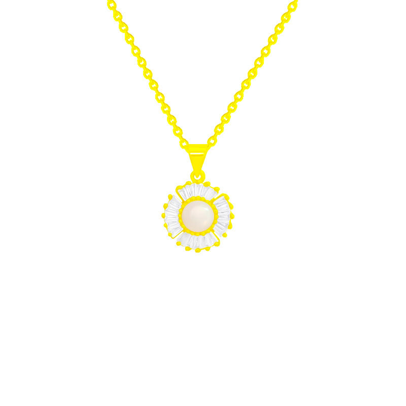 Women's Zirconium Romantic Flower High Sense Temperament Necklaces