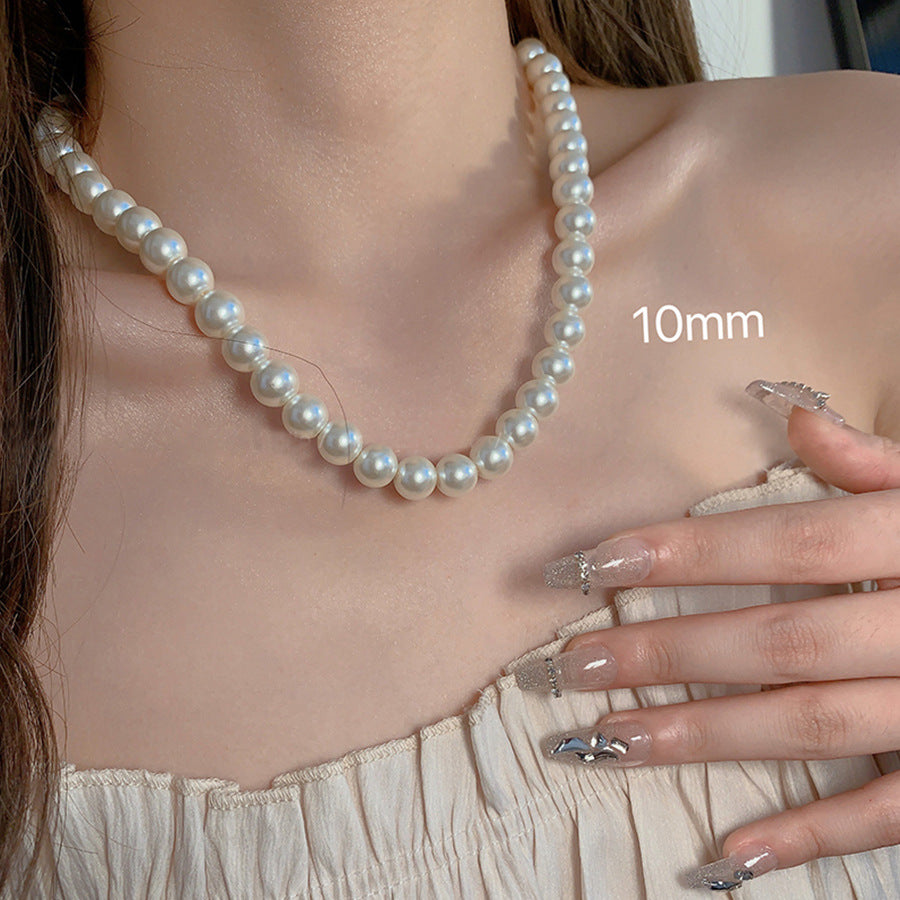 Retro-Glasperle für Damen für leichte Luxus-Halsketten
