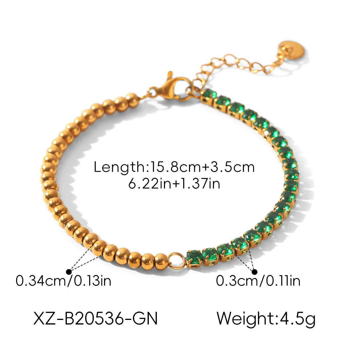 Women's Stainless Steel Zircon Twin Light Luxury High-grade Bracelets