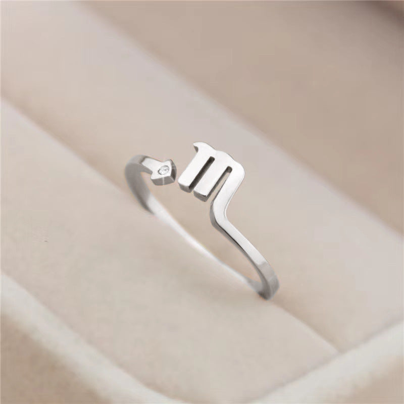 Korean Style Minimalist Creative Twee Constellation Open Rings
