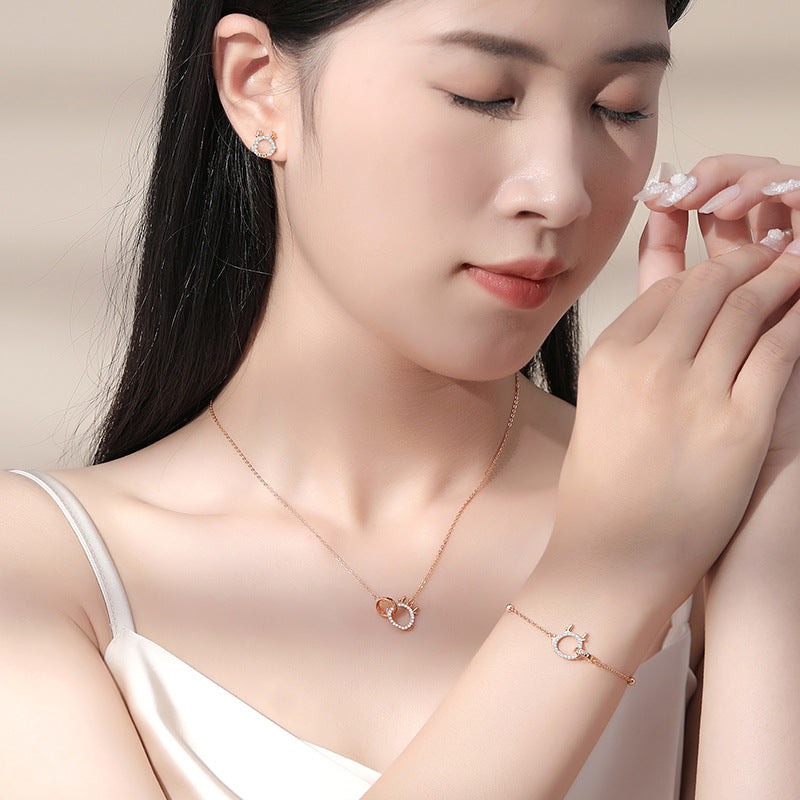 Micro colliers en chaîne de clavicule chinoise Sier Life pour femmes