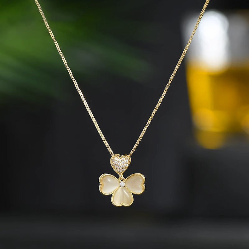 Colliers de chaîne de clavicule de tempérament de Zircon incrusté de micro femmes