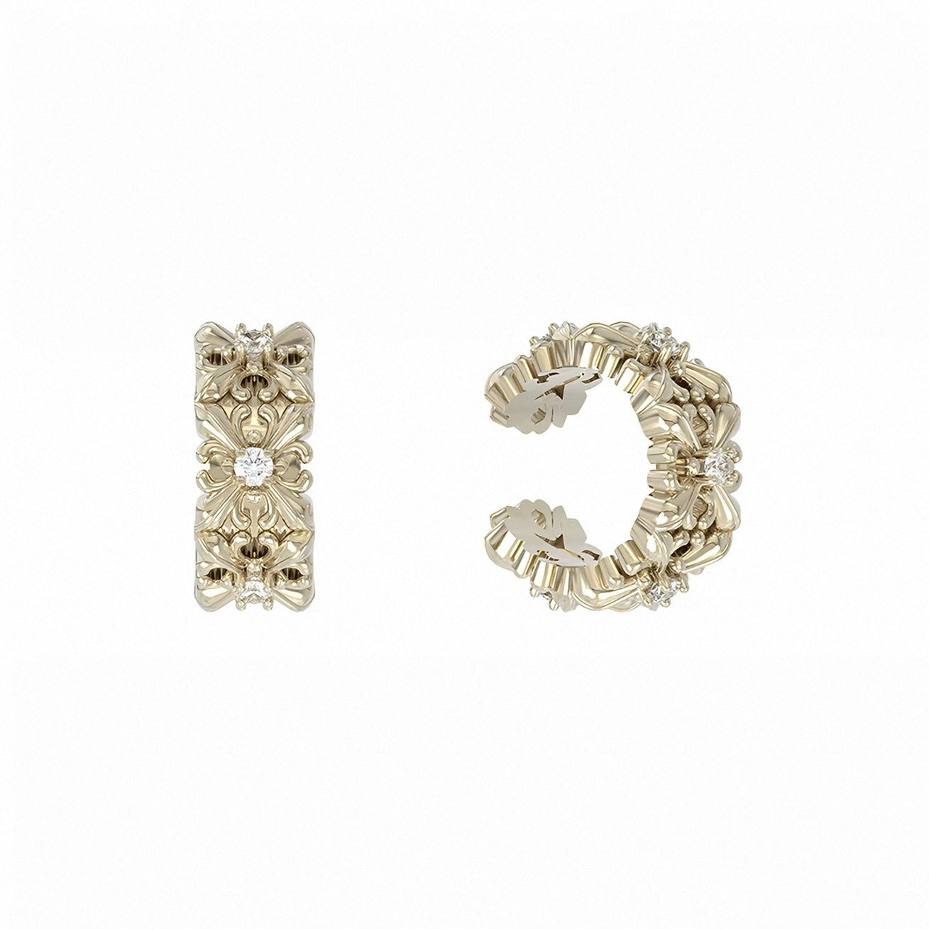 Mini Ear Clip Light Luxury Vintage Earrings