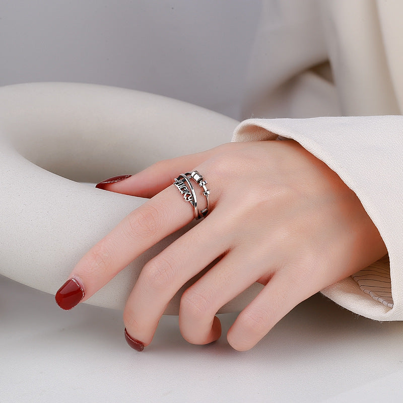 Sier Korean Style Lucky Fashion Elegant Rings
