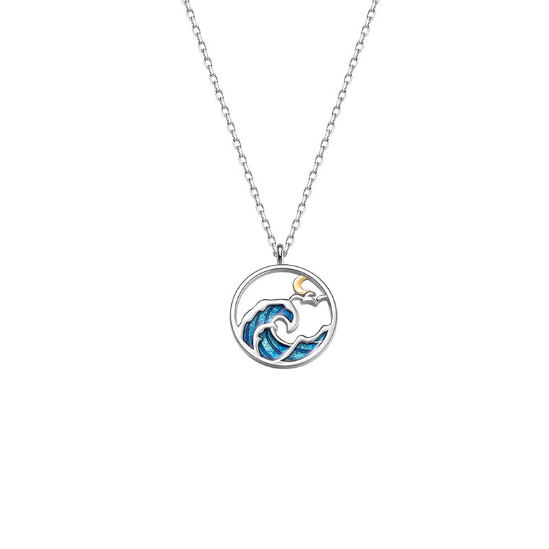 Women's & Men's & Pair Fashion Fresh Epoxy Pendant Necklaces