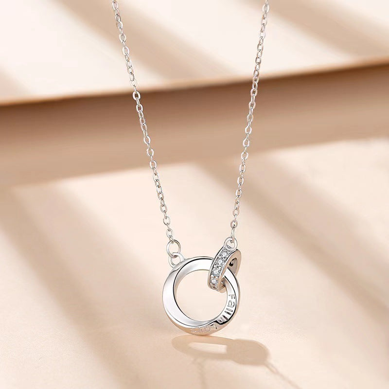 Light Luxury Minority High-grade Buckle Pendant Necklaces