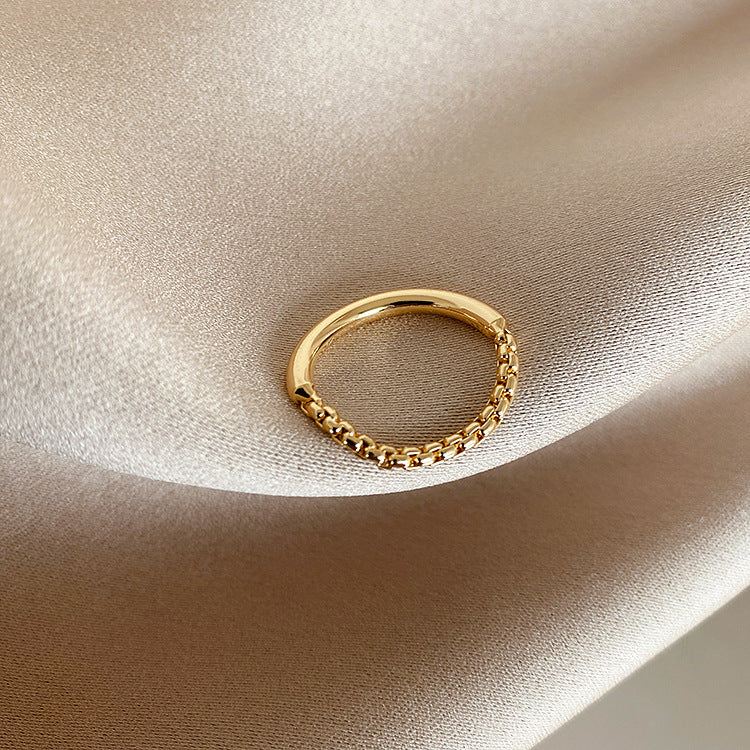 Damen-Design, Süßwasserperle, Zirkonkette, einfacher Anzug, anmutige Ringe