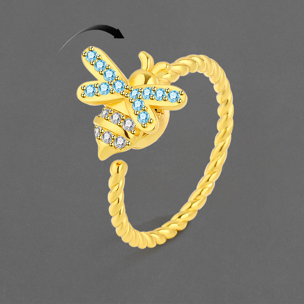 Rotatable Adjustable Anxiety Relieving Pressure Sier Rings