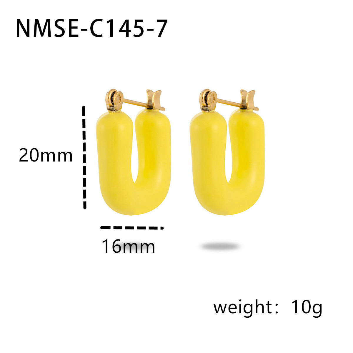 Women's Retro U-shaped Colorful Oil Titanium Steel For Minority Simple High-grade Rings