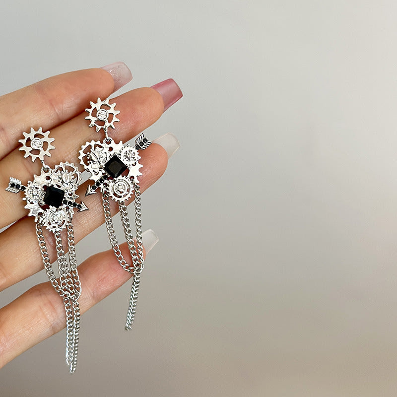 Irregular Heart Zircon Female Cold Style Sweet Necklaces