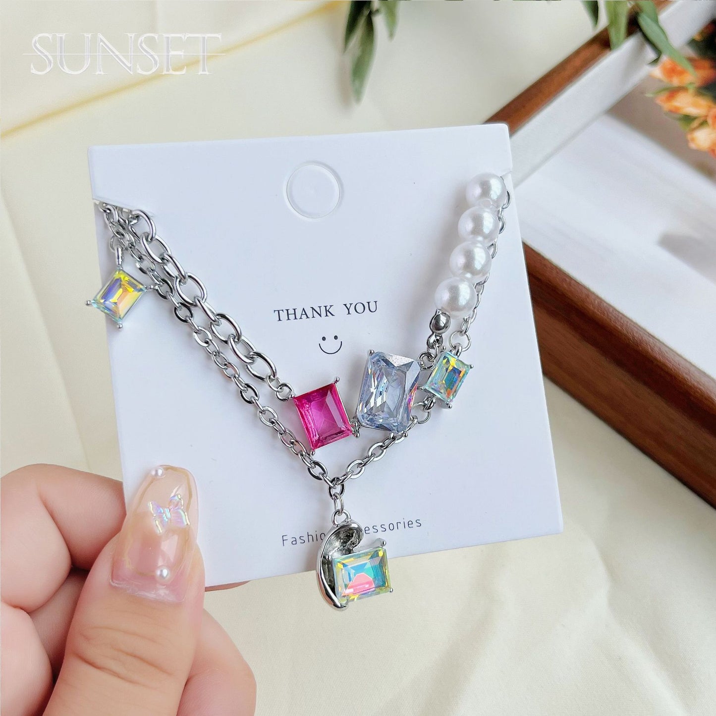 Sweet Cool Hot Style Pearl Female Light Luxury Minority Necklaces