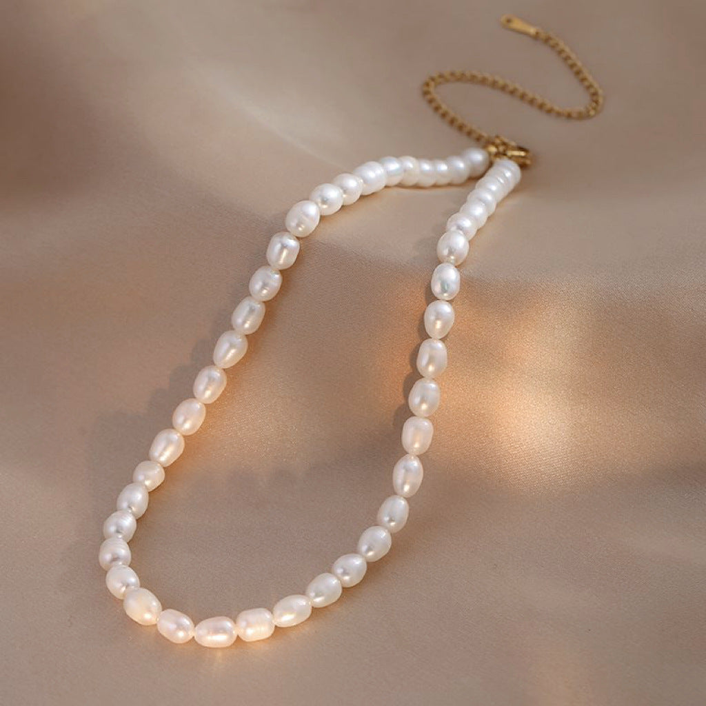 Pearl Natural Freshwater Cold Wind Clavicle Necklaces