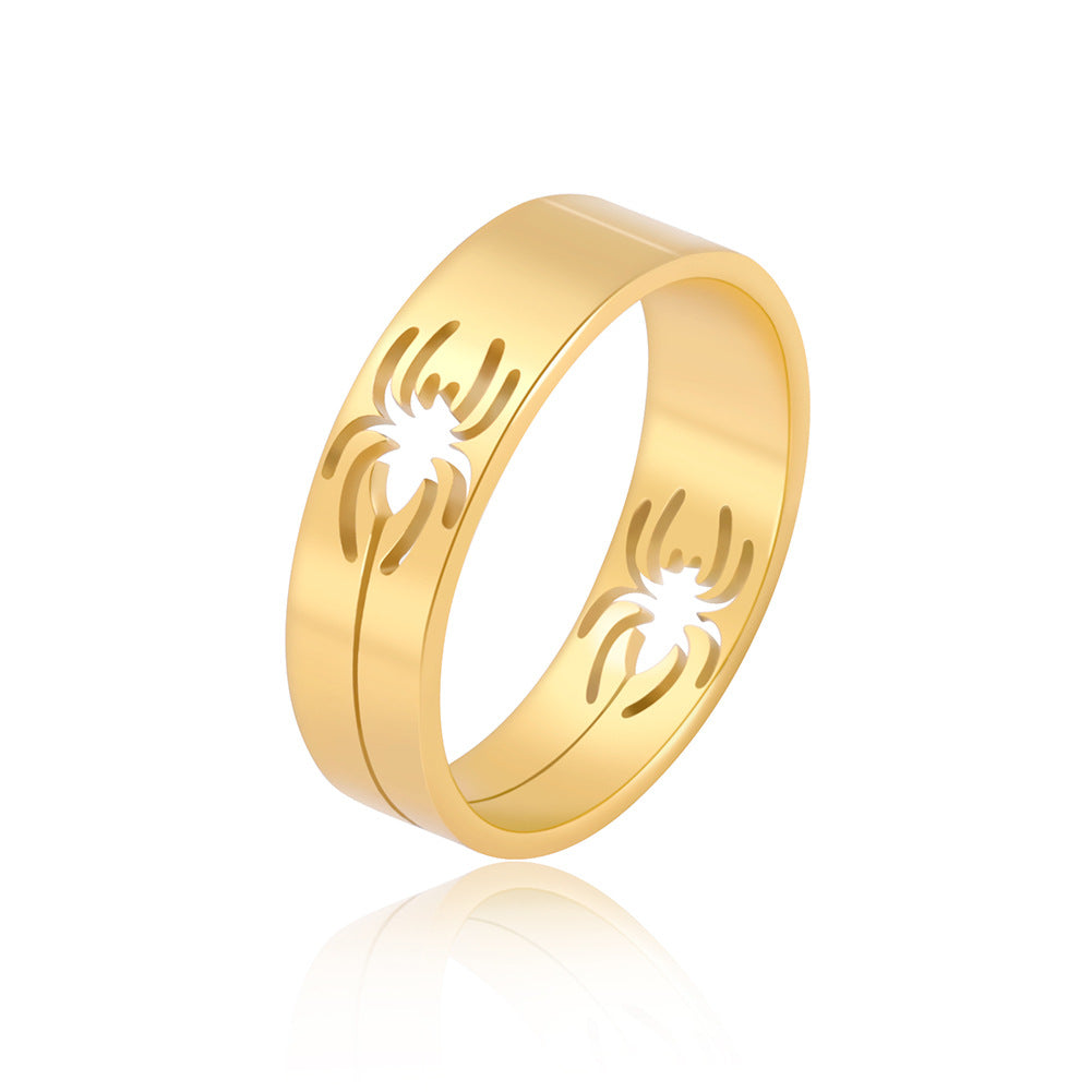 Titanium Steel Hollow Spider Wire Stainless Rings