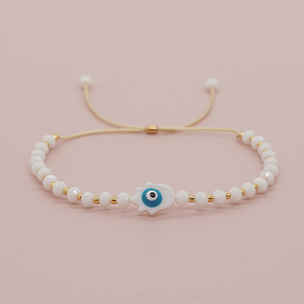 Eye Female Style Design Handgewebte verstellbare Perlenarmbänder