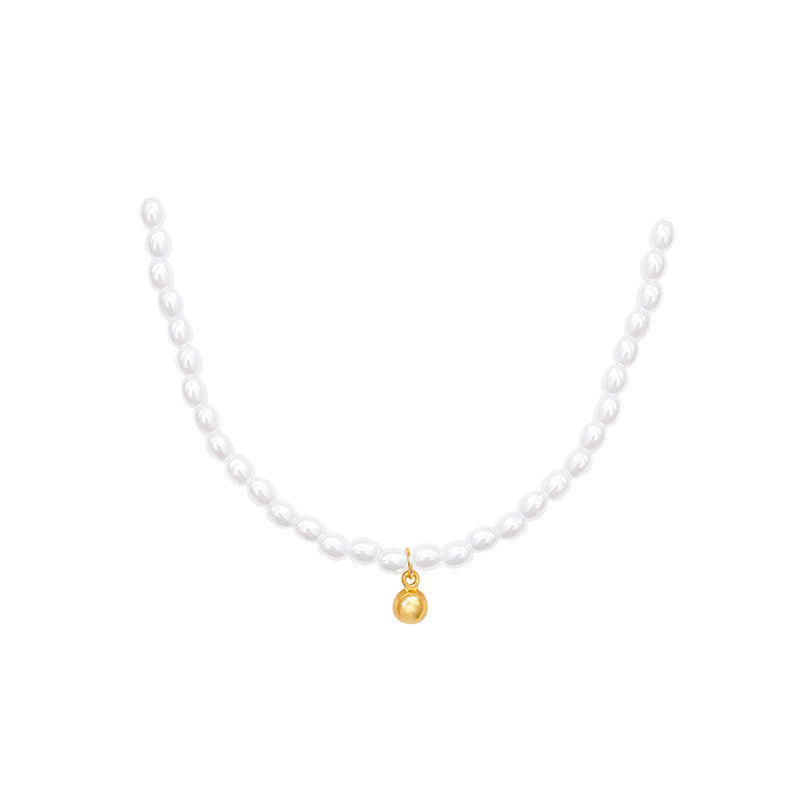 Minority Graceful Small Beads Simple High Sense Clavicle Necklace