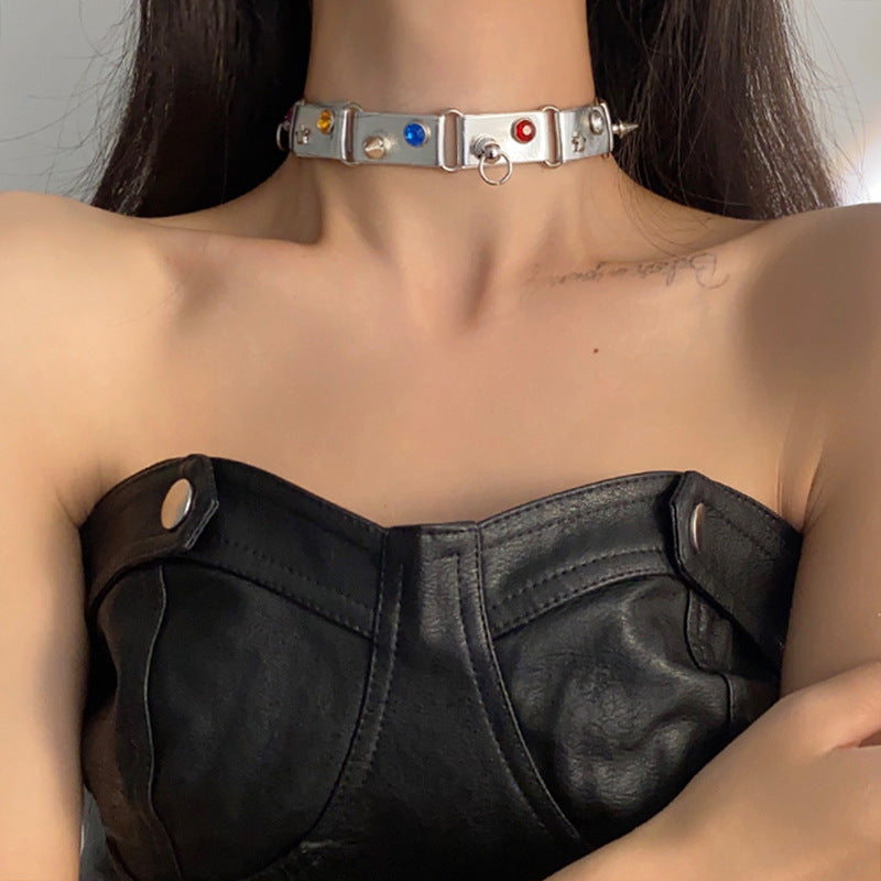 Niche Hip Hop Clavicule Chaîne Colliers Doux