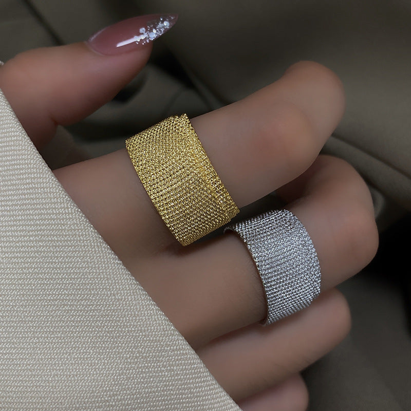 Mori Style Retro Minority Design Open Female Grit To Rings