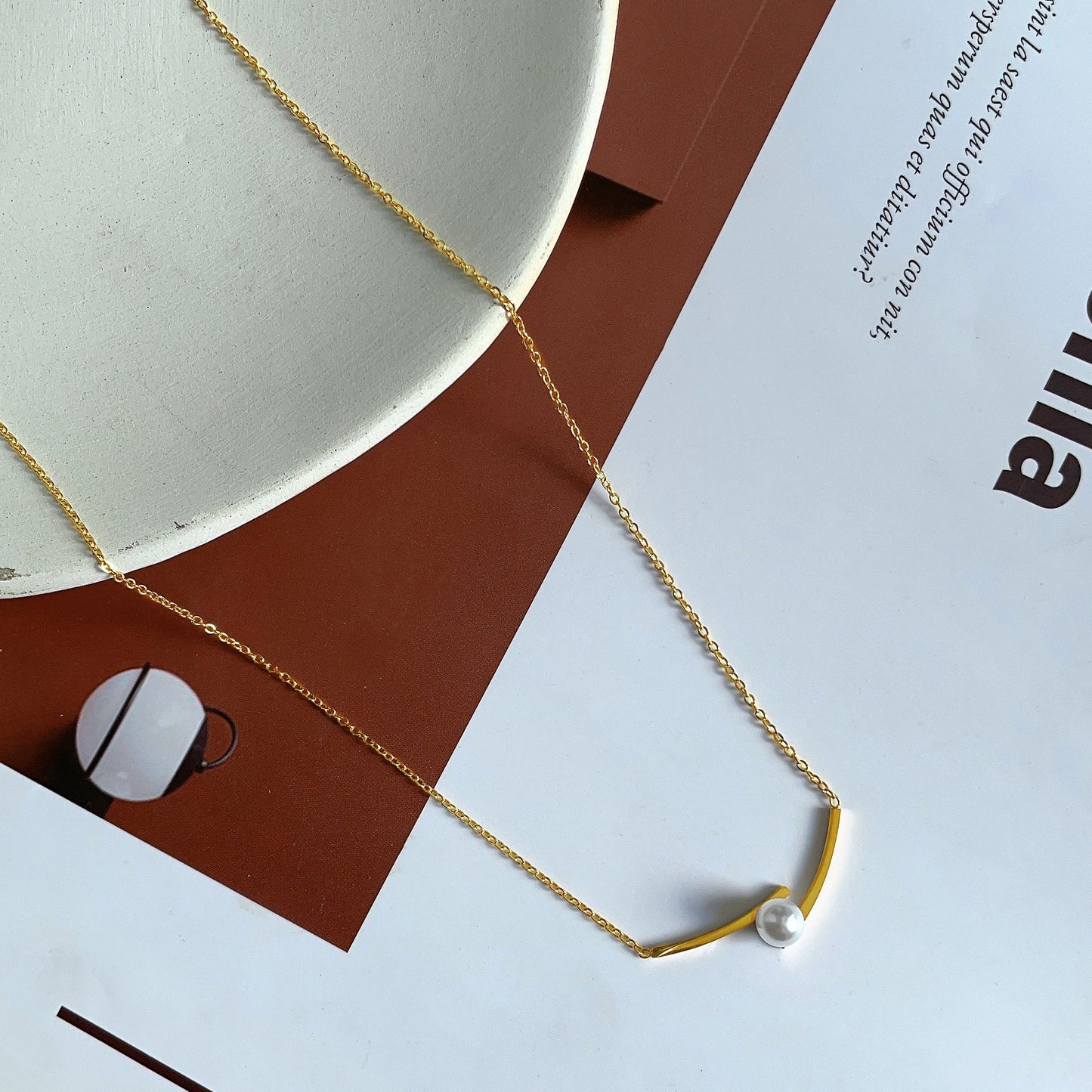 Pearl Female Light Luxury Minority Advanced Necklaces