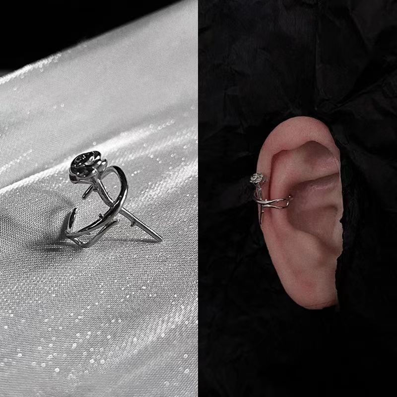 Rose Design Simple High Sense Cold Style Ear Clip