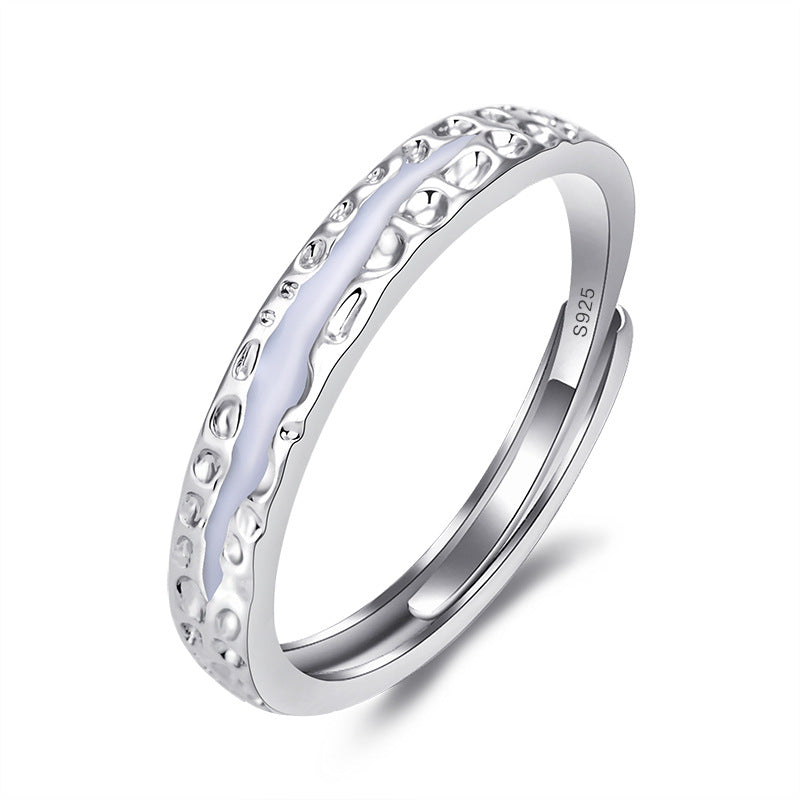 Of Trendy Open-end Personality Fashion Black And Rings