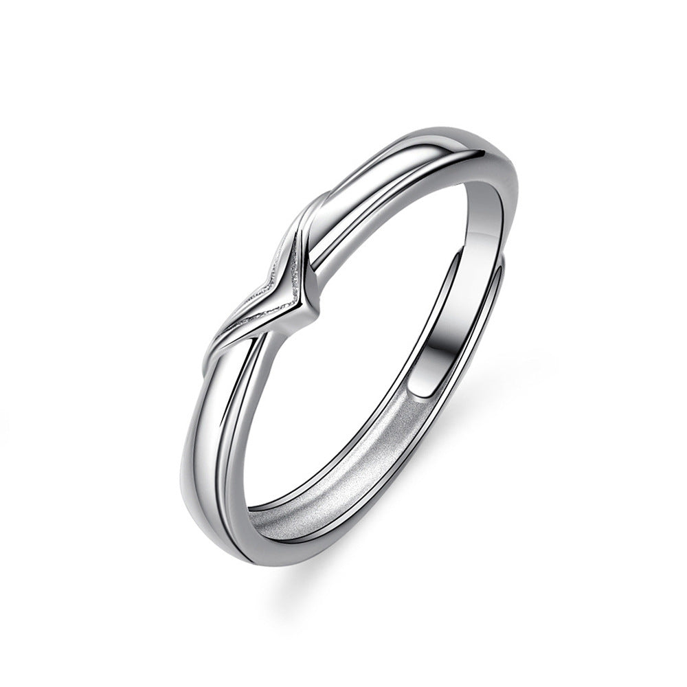 Women's & Men's Love Flying Couple One Pair Bird Tail Rings