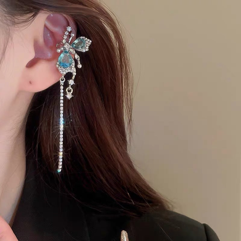 Asymmetric Ear Clip Light Luxury Cold Earrings