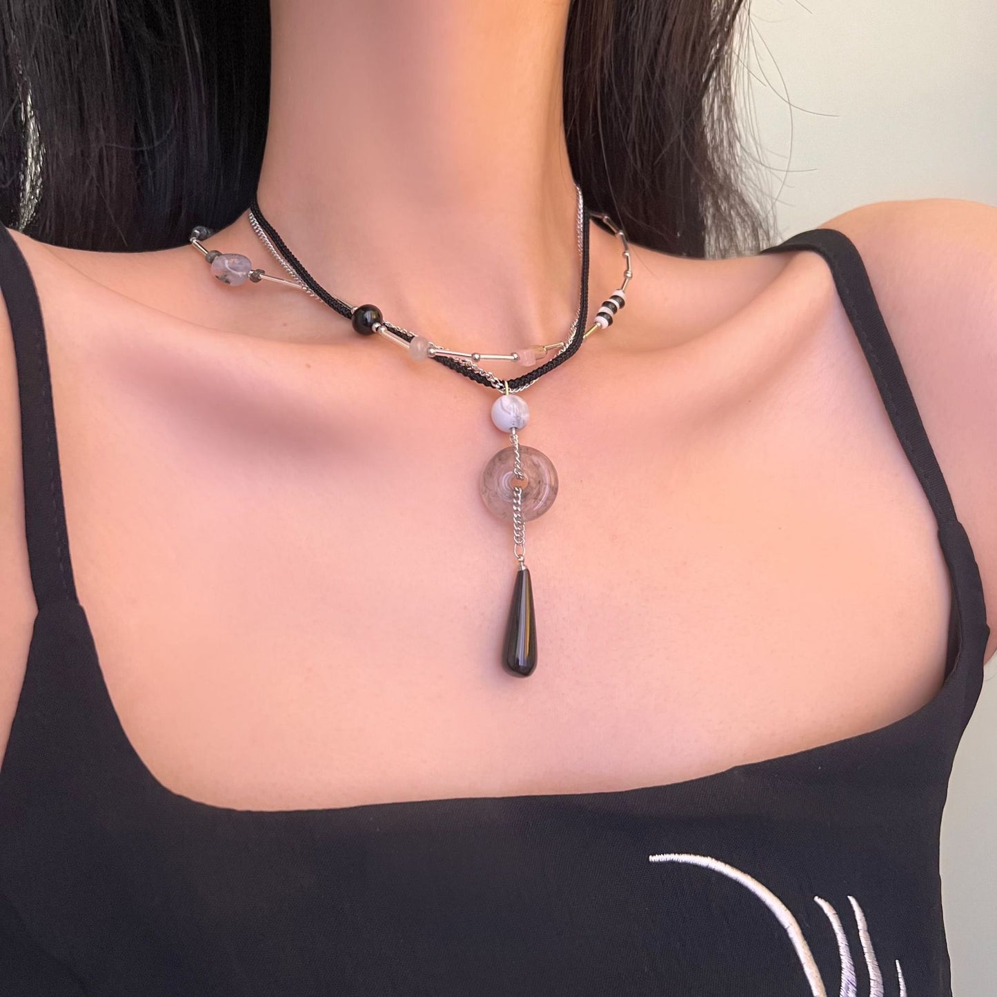 Chinese Zen Peace Buckle Female Fashion Necklaces