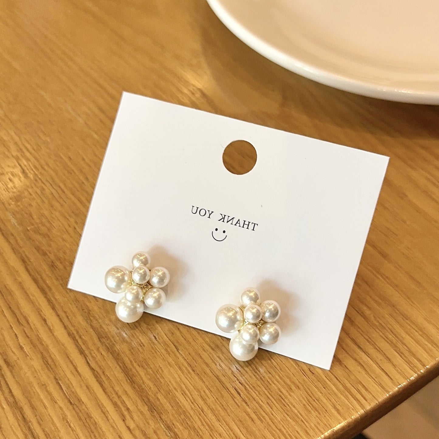 Scattered Pearl Fireworks Layered Female Retro French Earrings