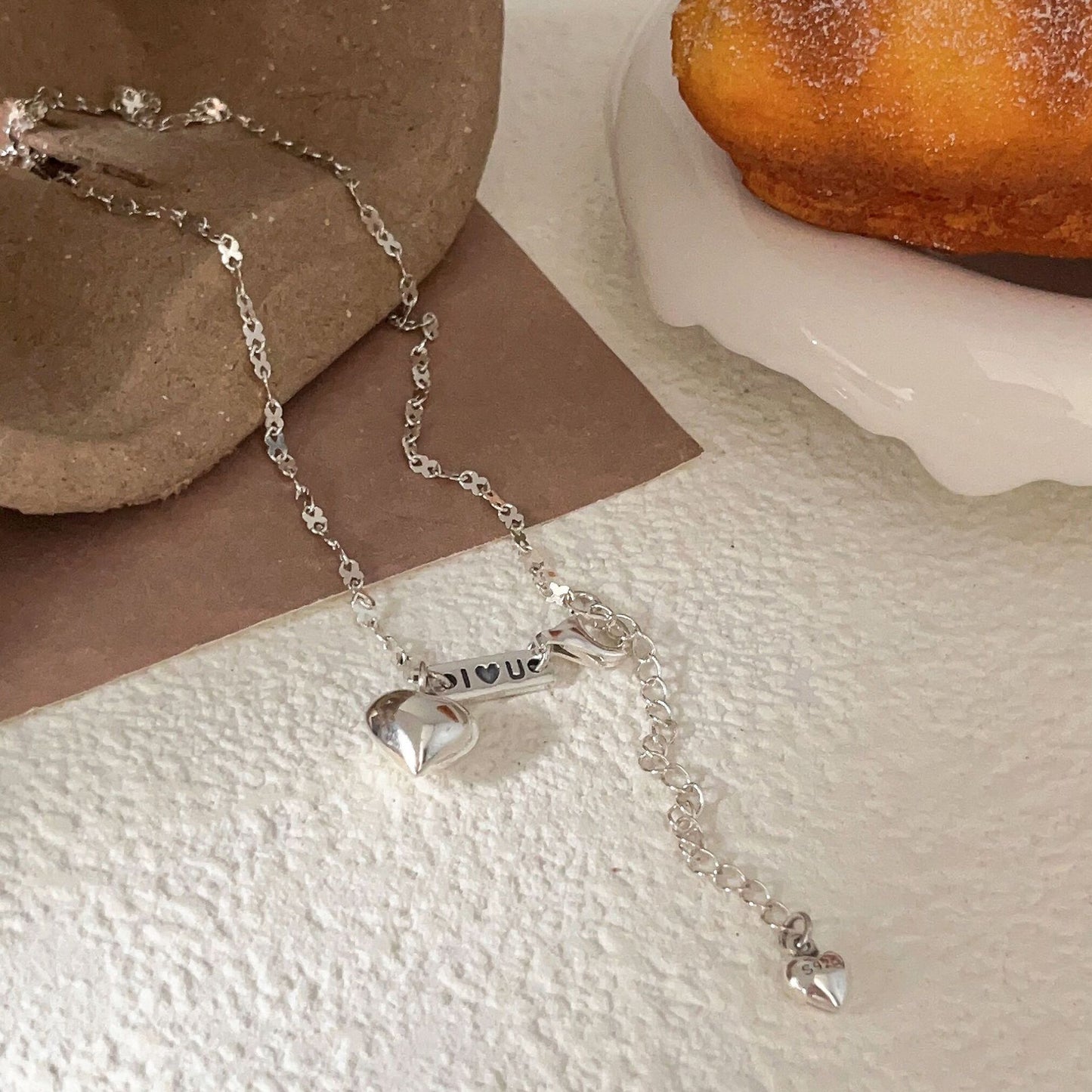 Colliers de haute qualité en forme de cœur pour femmes, Design Simple, minorité Sier