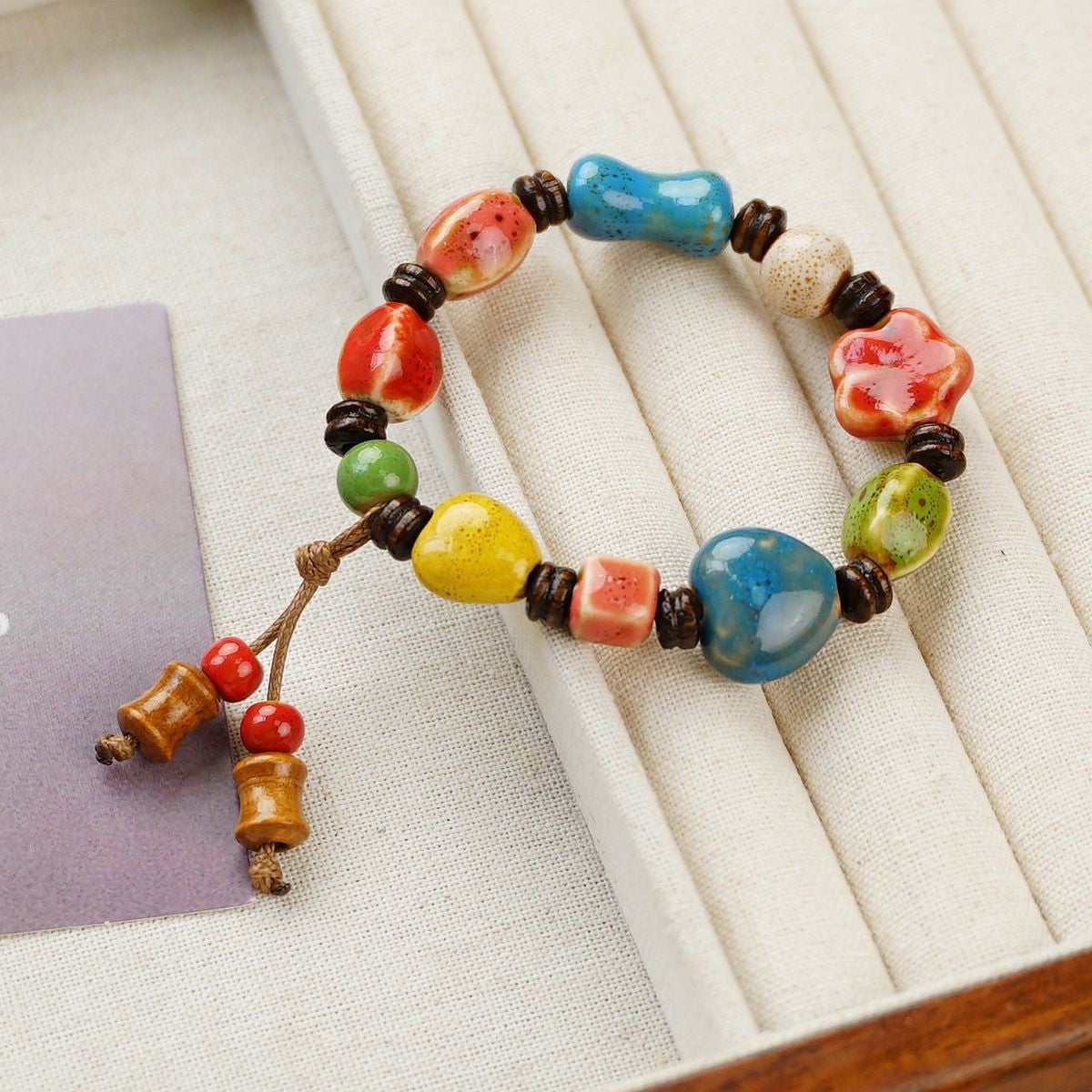 Ceramic National Style Gift Hand-woven Fresh Wild Chinese Bracelet