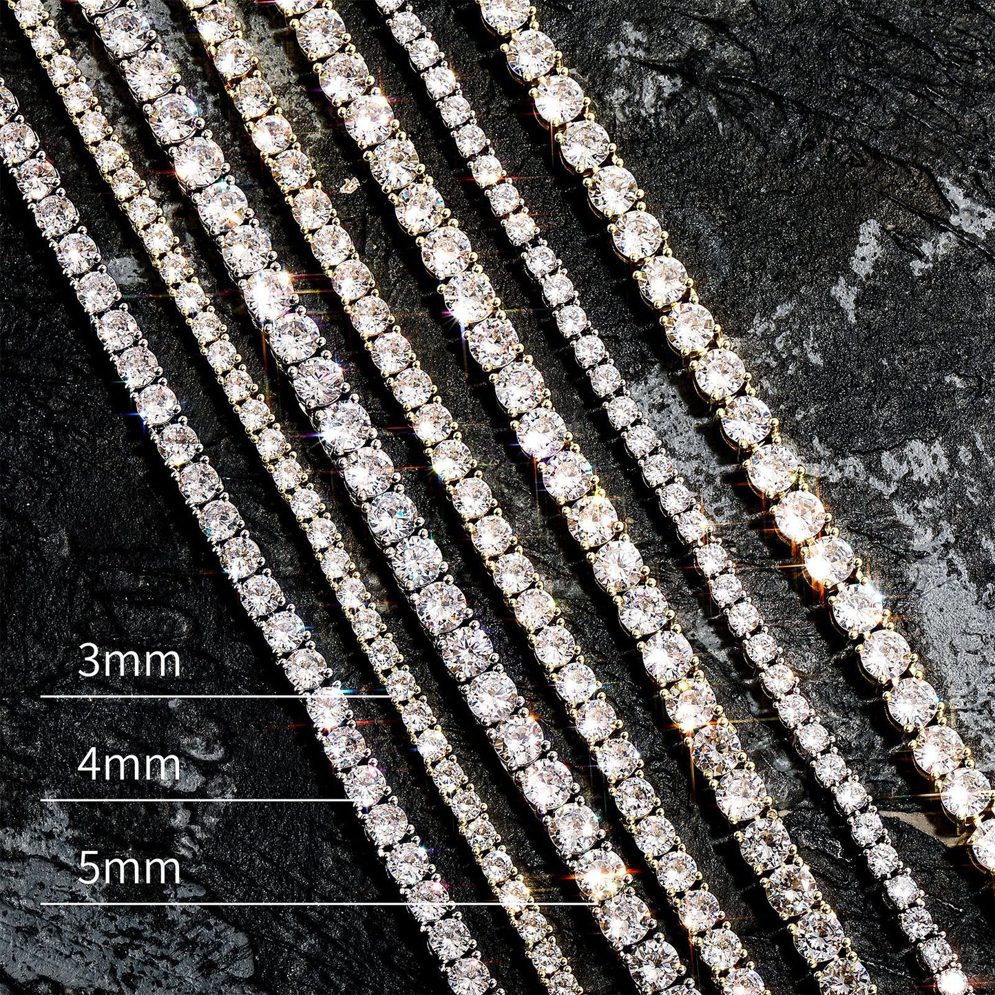 Colliers en Zircon incrustés de cuivre et de diamants pour femmes et hommes