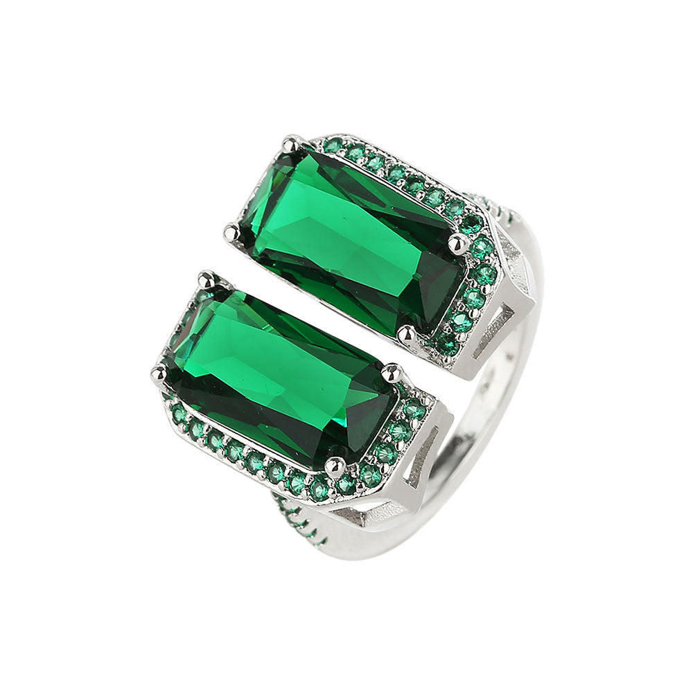 Ornament Male Court French Shiny Zircon Rings