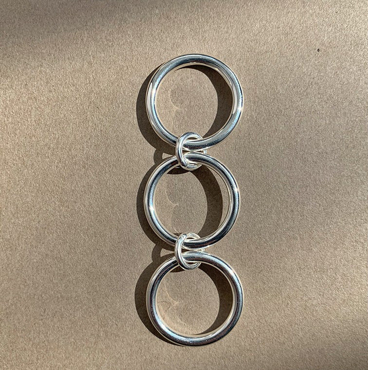 Voller hochwertiger Kreisringe mit fester Textur