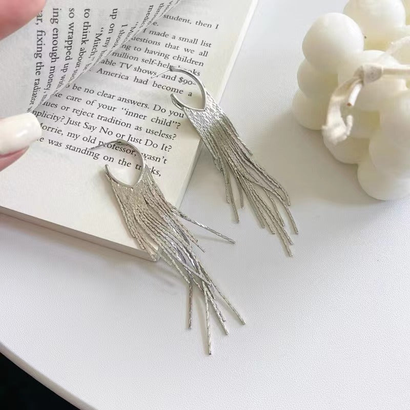 Women's Tassel Geometric Fashion Personality Metal Chain Earrings