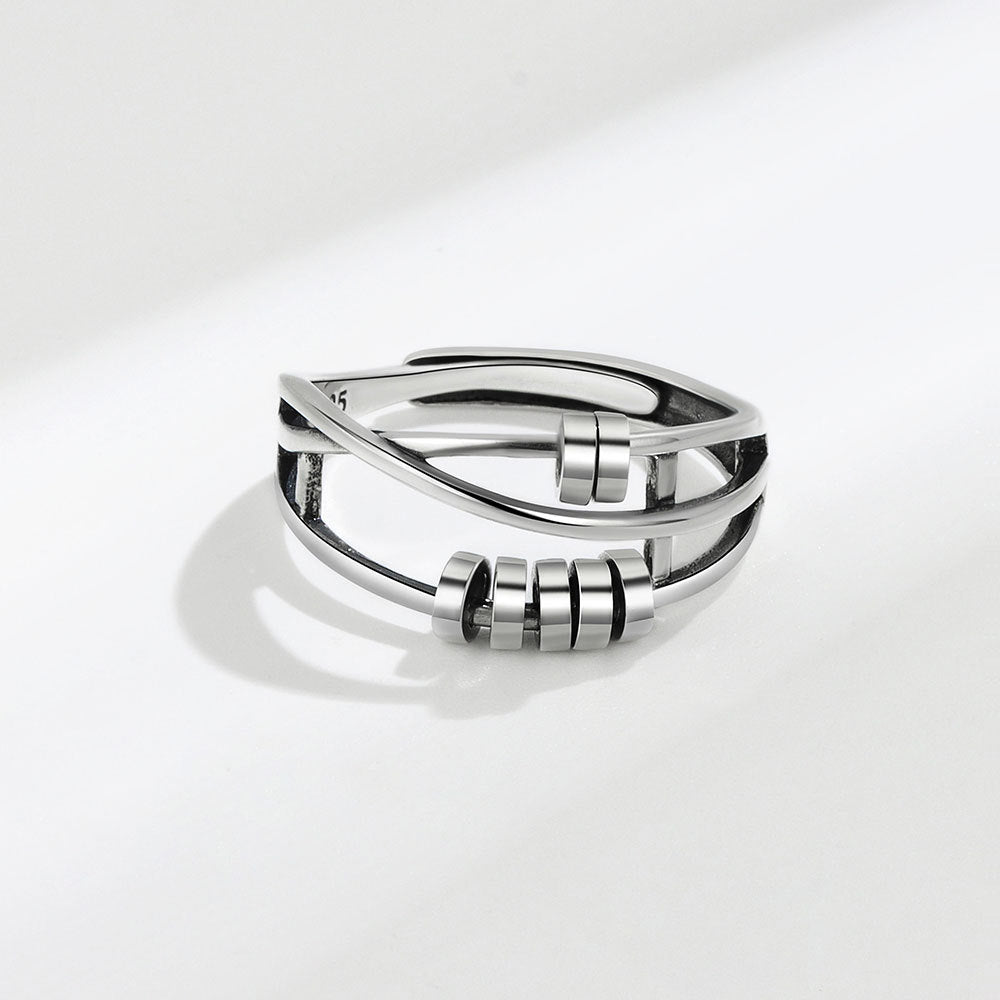 Women's Fashion Personality Rotatable Smart Design Cross Rings