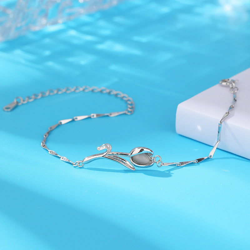 Opale weibliche Nischendesign-Melonensamen-Armbänder