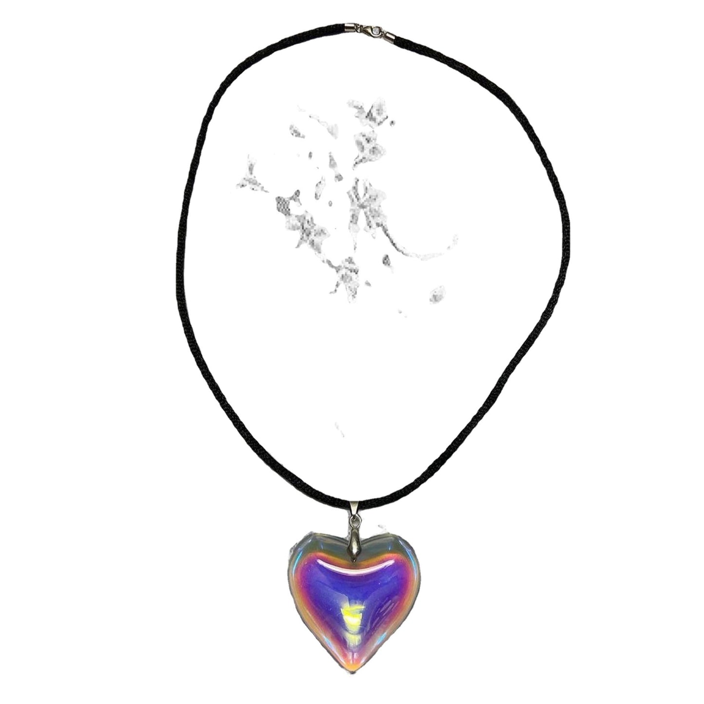 Colliers droits avec pendentif en forme de cœur pour femmes, magnifique amour, à la mode