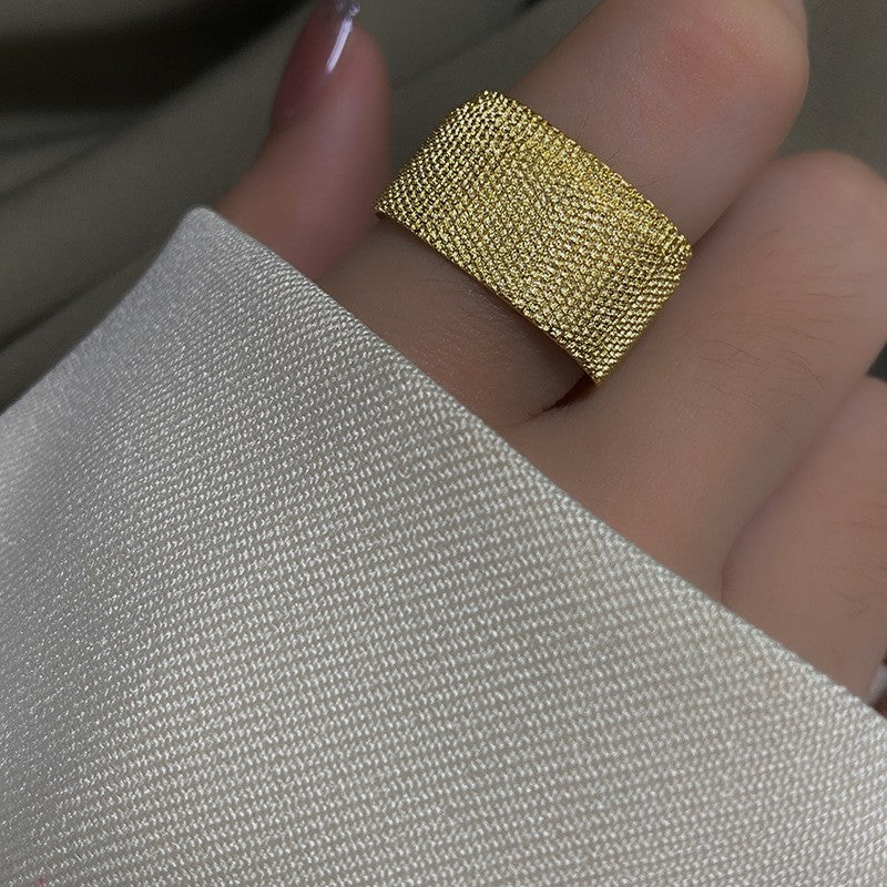 Mori Style Retro Minority Design Open Female Grit To Rings