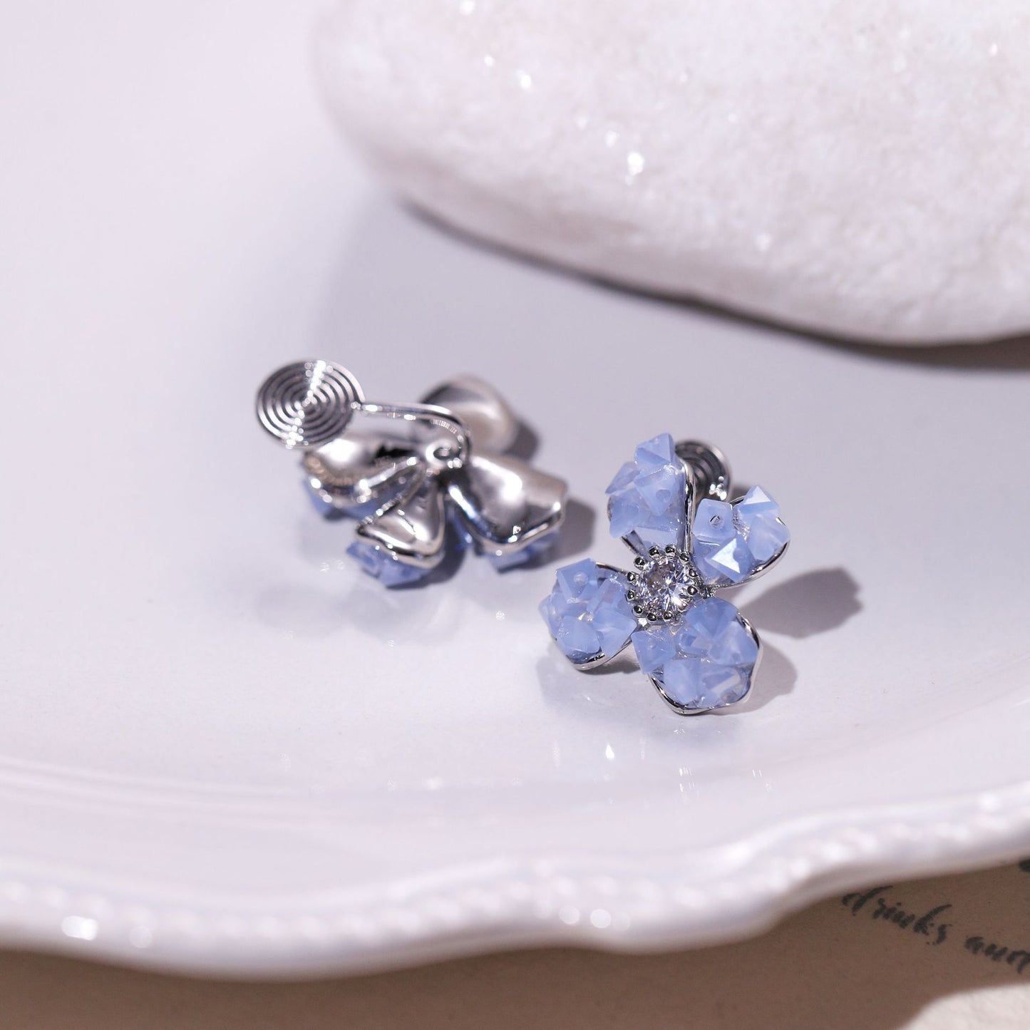 Fleurs Grande bobine de moustique Clip d’oreille Anneaux percés