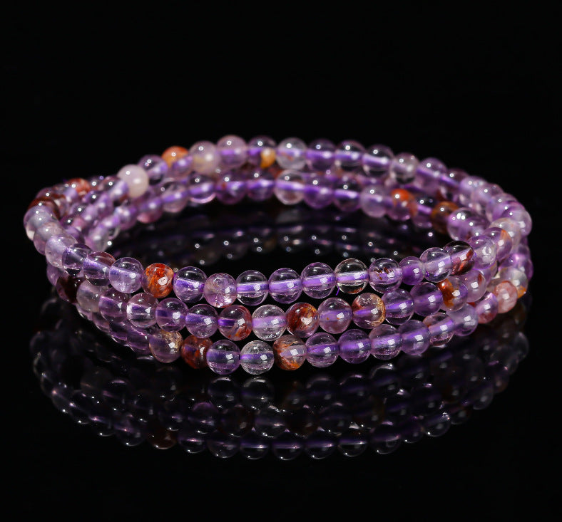 Natural Crystal Stone Collection Round Beads Bracelet