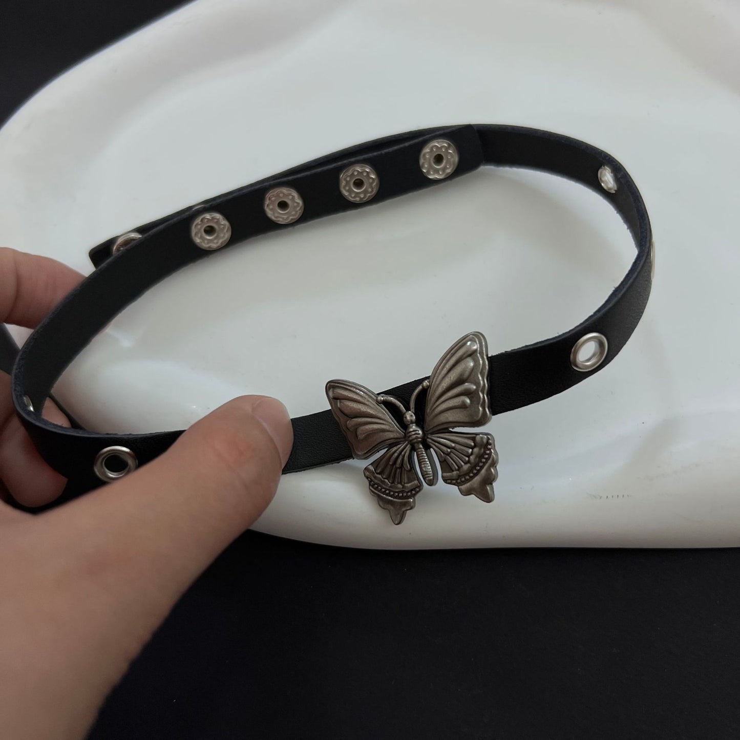 Rock Leather Neckband Shia Retro Chain Necklaces