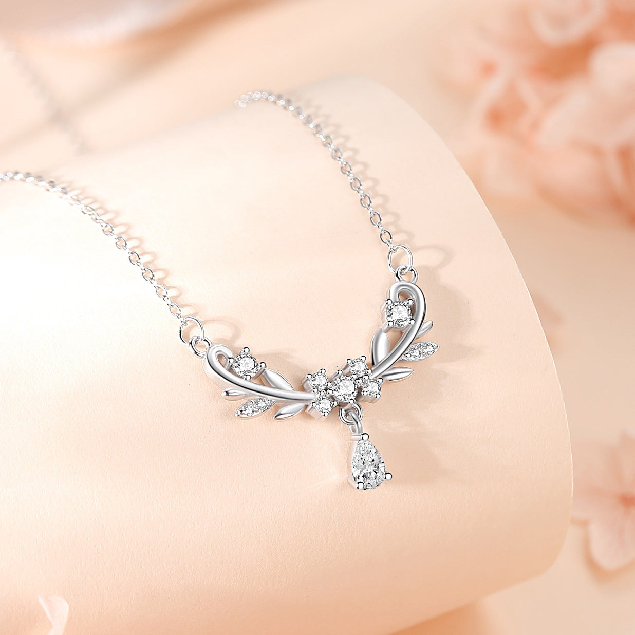 Women's Clavicle Chain With You Fresh Branches Necklaces