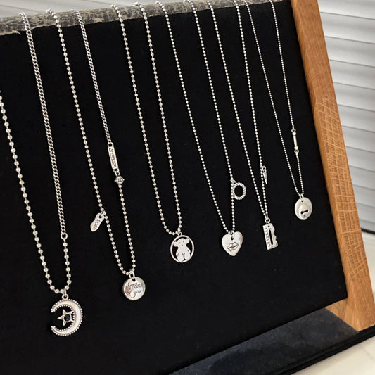 Colliers de conception de niche vintage en argent sterling ours