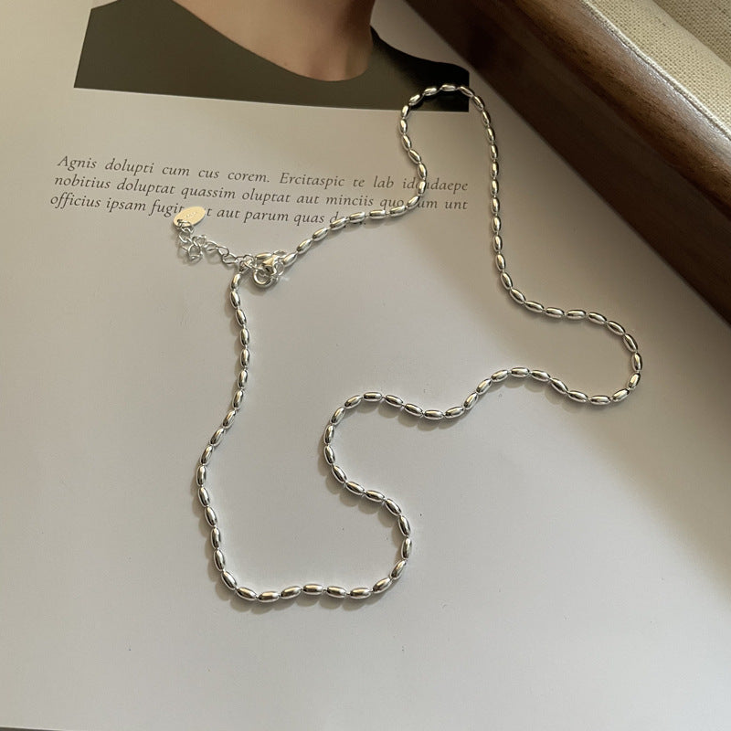 Women's Niche Stacked With Bead Olive Beads Necklaces