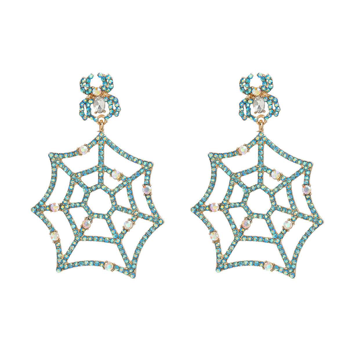 Halloween Spider Female Exaggerated Alloy Full Diamond Rings