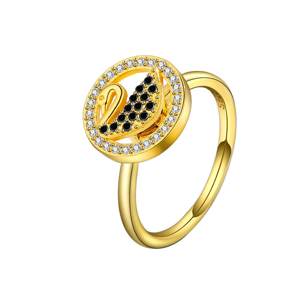 Goose Spinning Personality Minimalist Elegant Design Rings