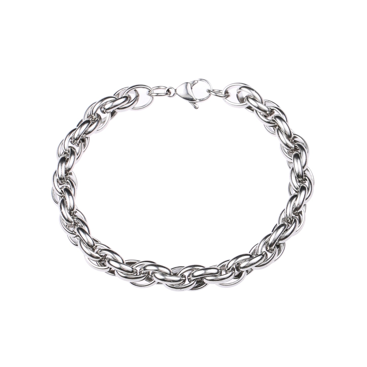 Damen & Herren & Retro handgefertigte gewebte Twisted Hip Hop Twin Accessoires Simplicity Armbänder