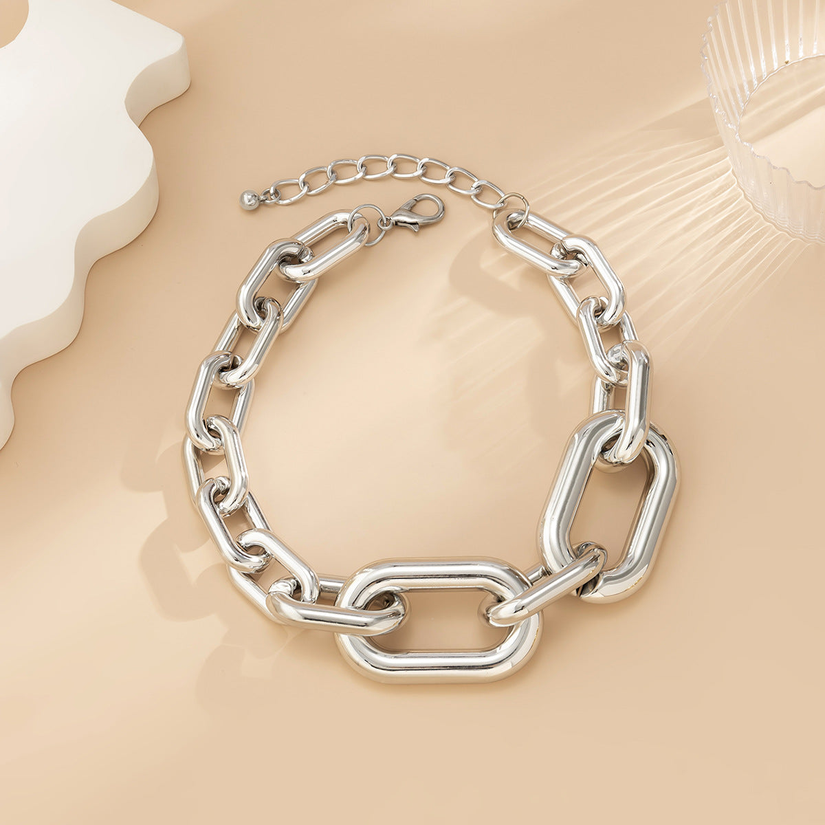 Women's Ornament Exaggerated Single-layer Tassel Hip Hop Necklaces