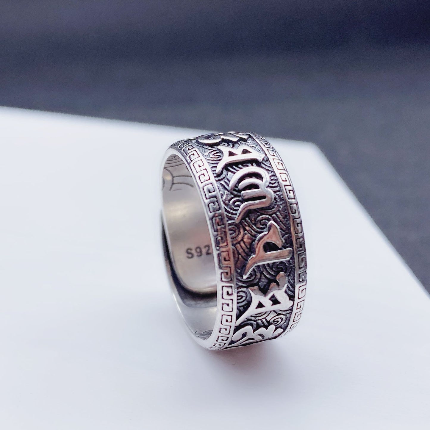 Women's & Men's & Thai Sier Personalized Hip Hop Hipster Domineering Rings
